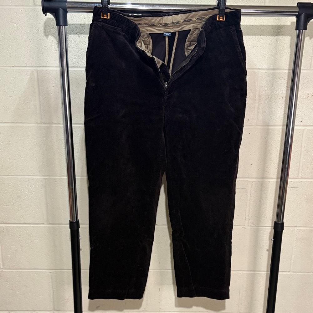 Polo Ralph Lauren Men's dark Brown Corduroy Pants 34 x 30 cotton